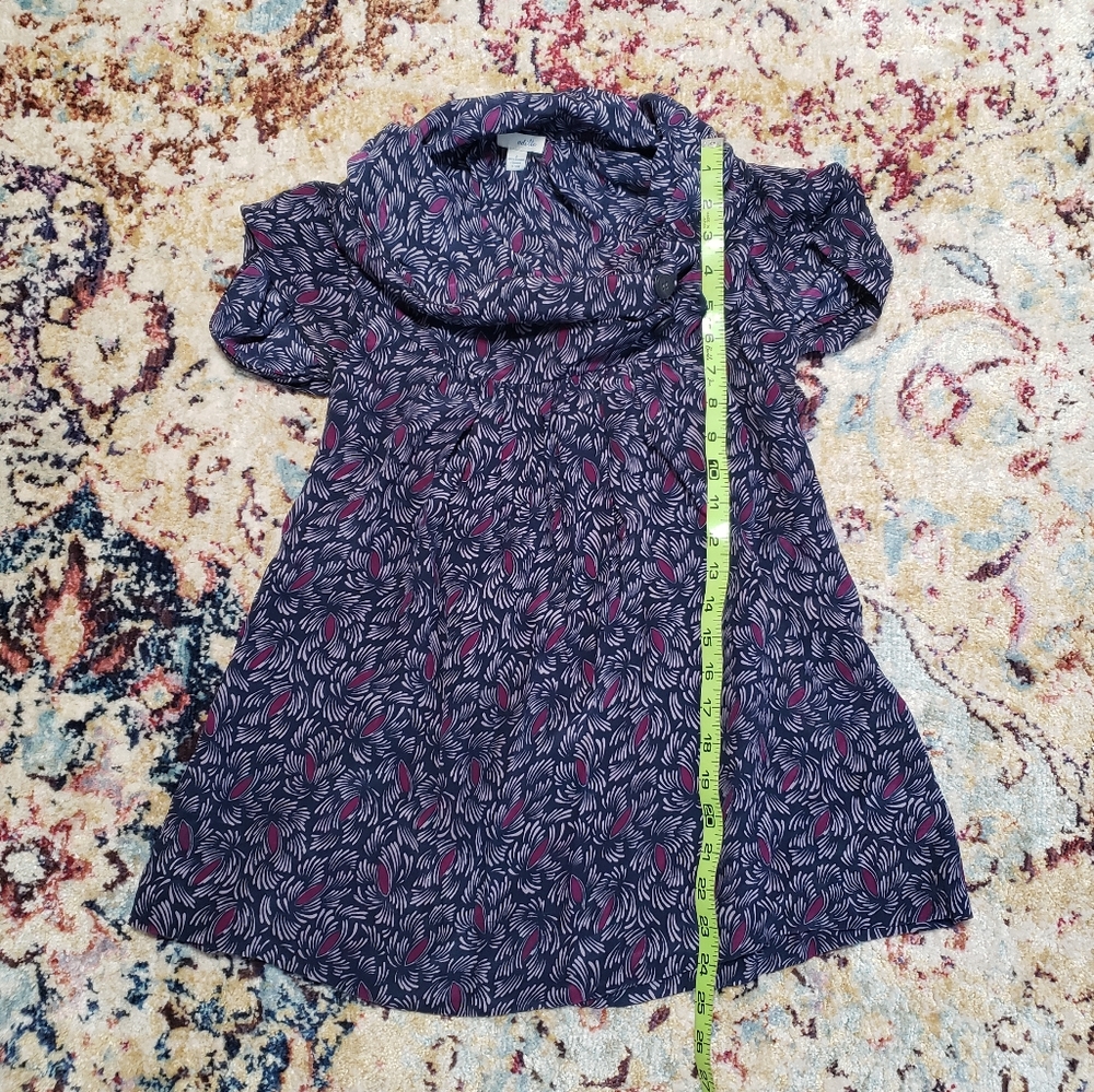 Anthropologie Odille Cowl Neck Cap Sleeve Silk Blouse Size 2 - Picture 8 of 12